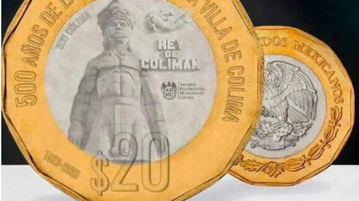 Moneda conmemorativa 500 años fundación de Colima